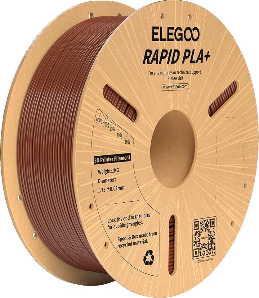 Filamento para Impressão 3D ELEGOO RAPID PLA+ (Castanho)
