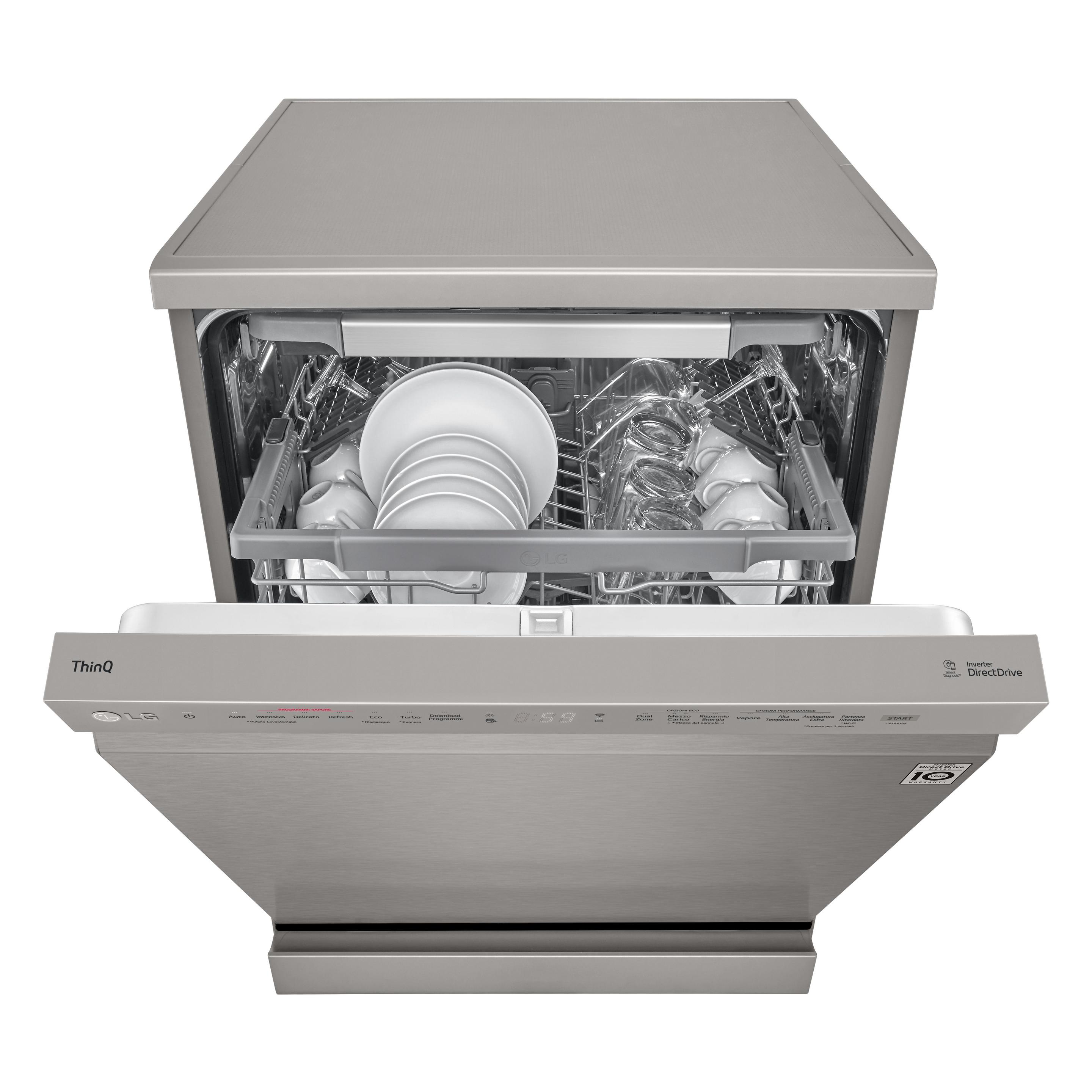 Máquina de Lavar Loiça Independente LG DF365FPS (14 talheres - B - 9,5 l - Prateado), miniatura 6