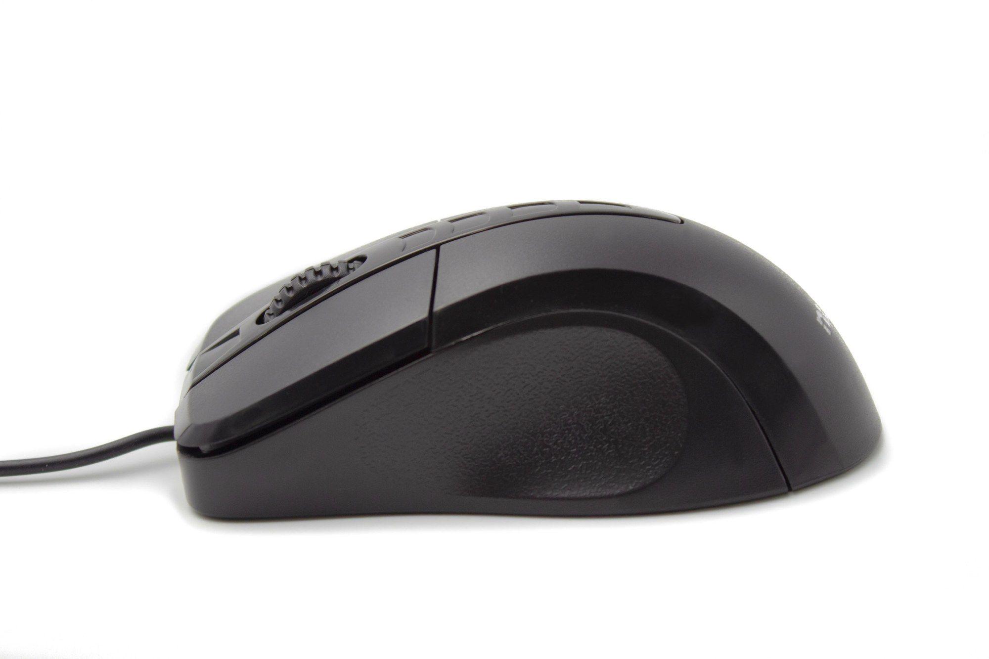 Rato NILOX MOUSB1001 (Mão direita - 1000 DPI - Ótico - Preto), miniatura 3