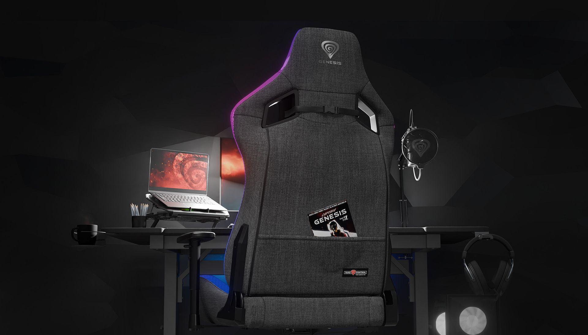 Cadeira Gaming GENESIS Trit 660 RGB (150 kg - 52 cm - Sim, 2D - Cinzento e Preto), miniatura 11