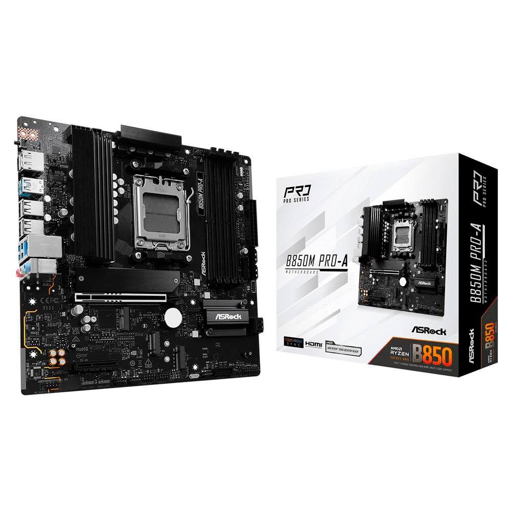 Motherboard ASROCK B850M Pro-A (AM5 - micro-ATX - Duplo canal - Preto) — miniatura 2