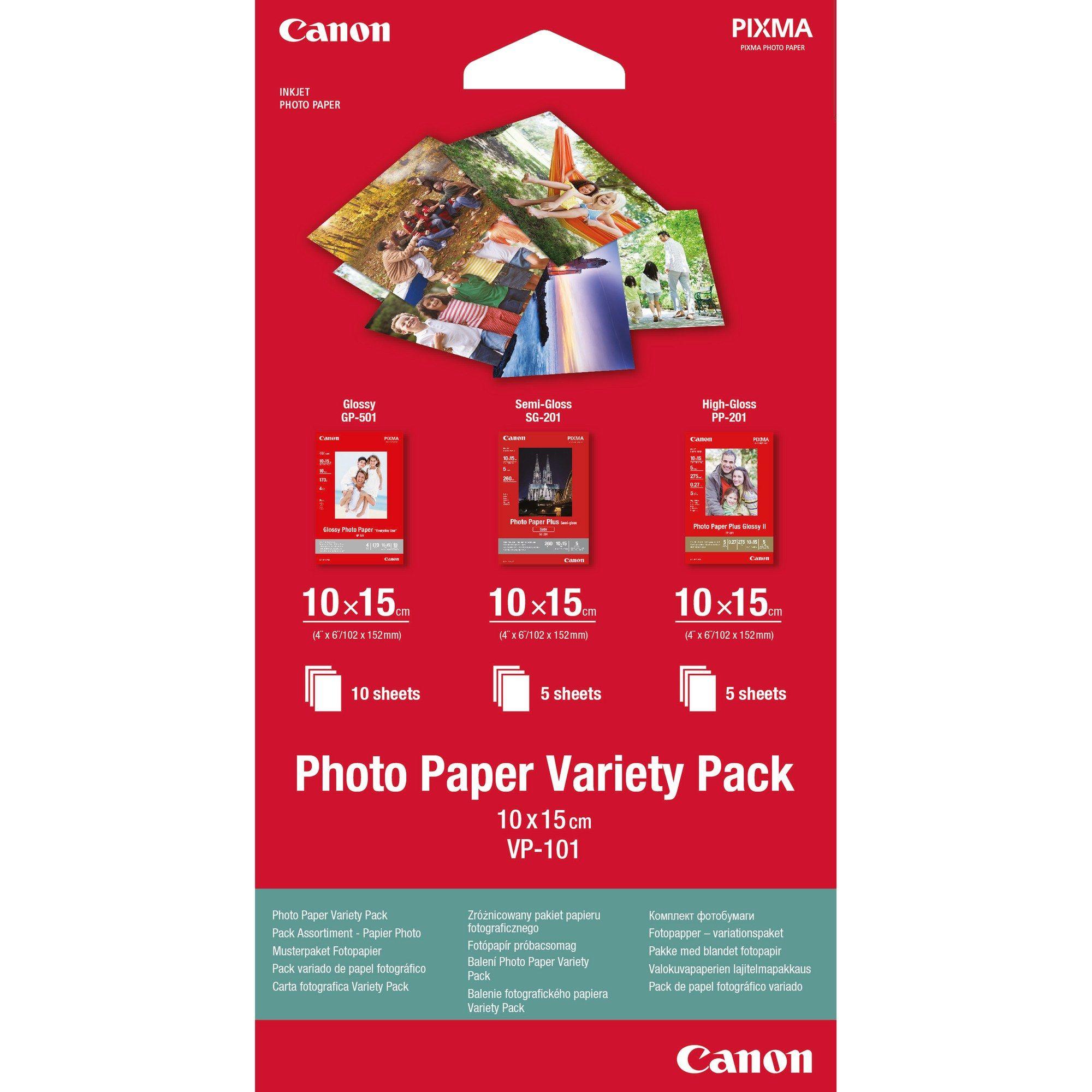 Papel Fotográfico CANON VP-101 (10 x 15 cm - 20 Folhas)
