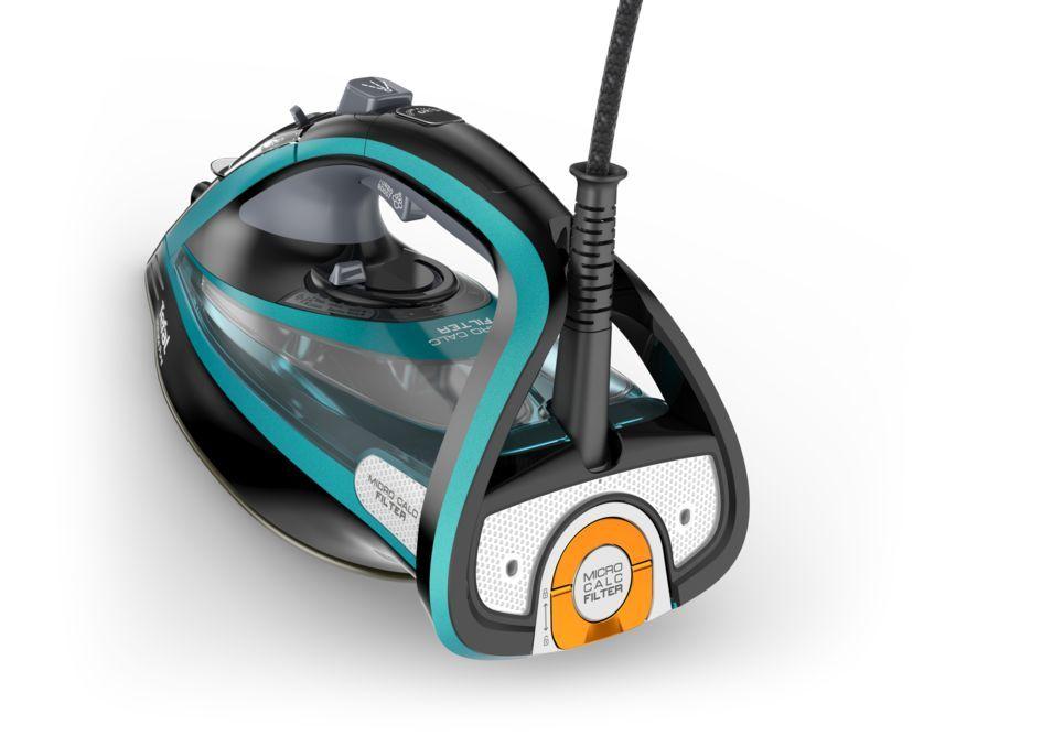 Ferro de Engomar a Vapor TEFAL FV9844E0 (3200 W - 0,35 l - Base Autoclean Durilium - Preto e Azul), miniatura 7