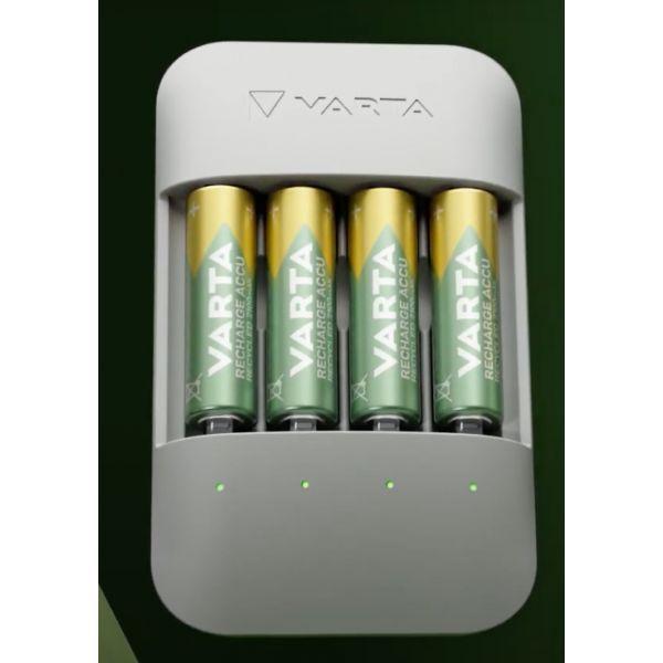 Carregador de Pilhas VARTA Eco Charger Pro Recycled+ 57683 101 121 (USB - AA, AAA - Cinzento), miniatura 3