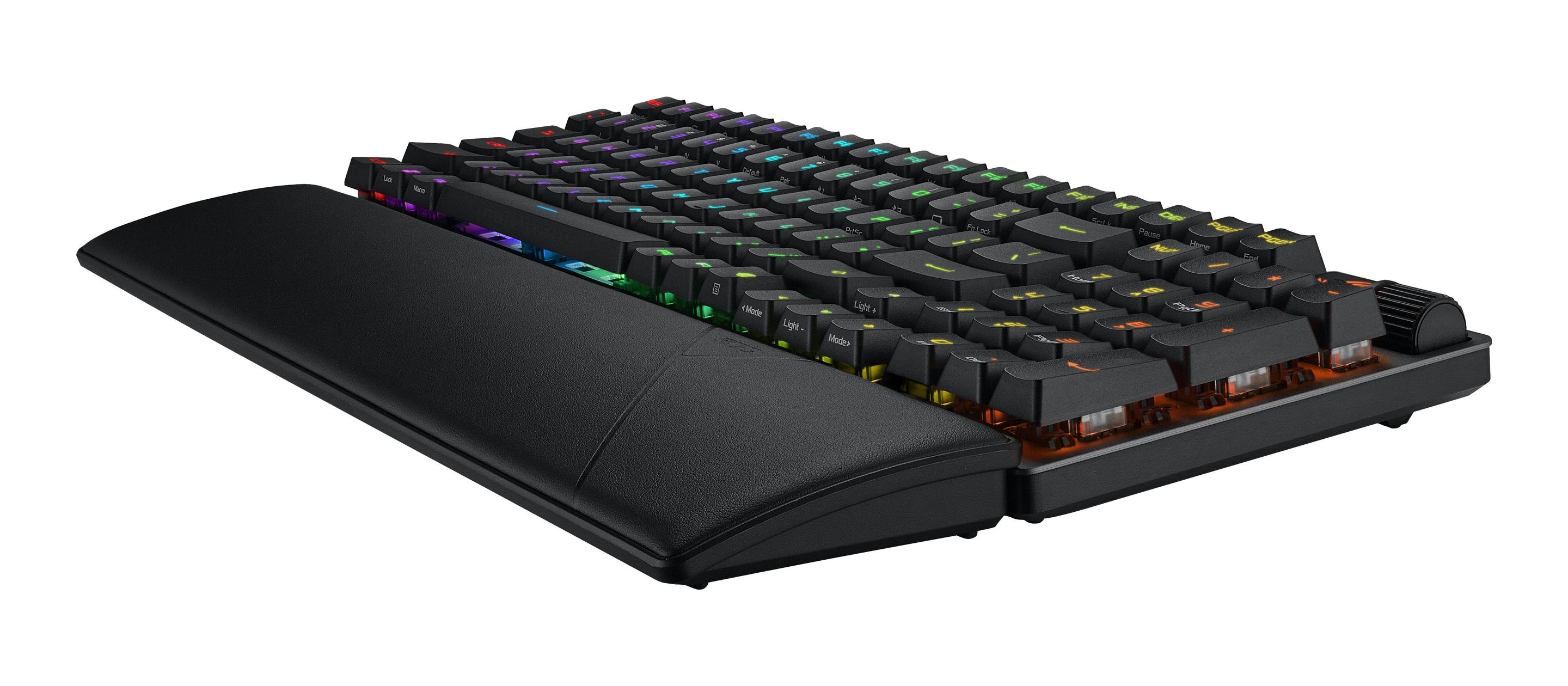 Teclado ASUS ROG Strix Scope II 96 RX Wireless (Teclas óticas - 96% - USB + RF Wireless + Bluetooth - Preto) — miniatura 6
