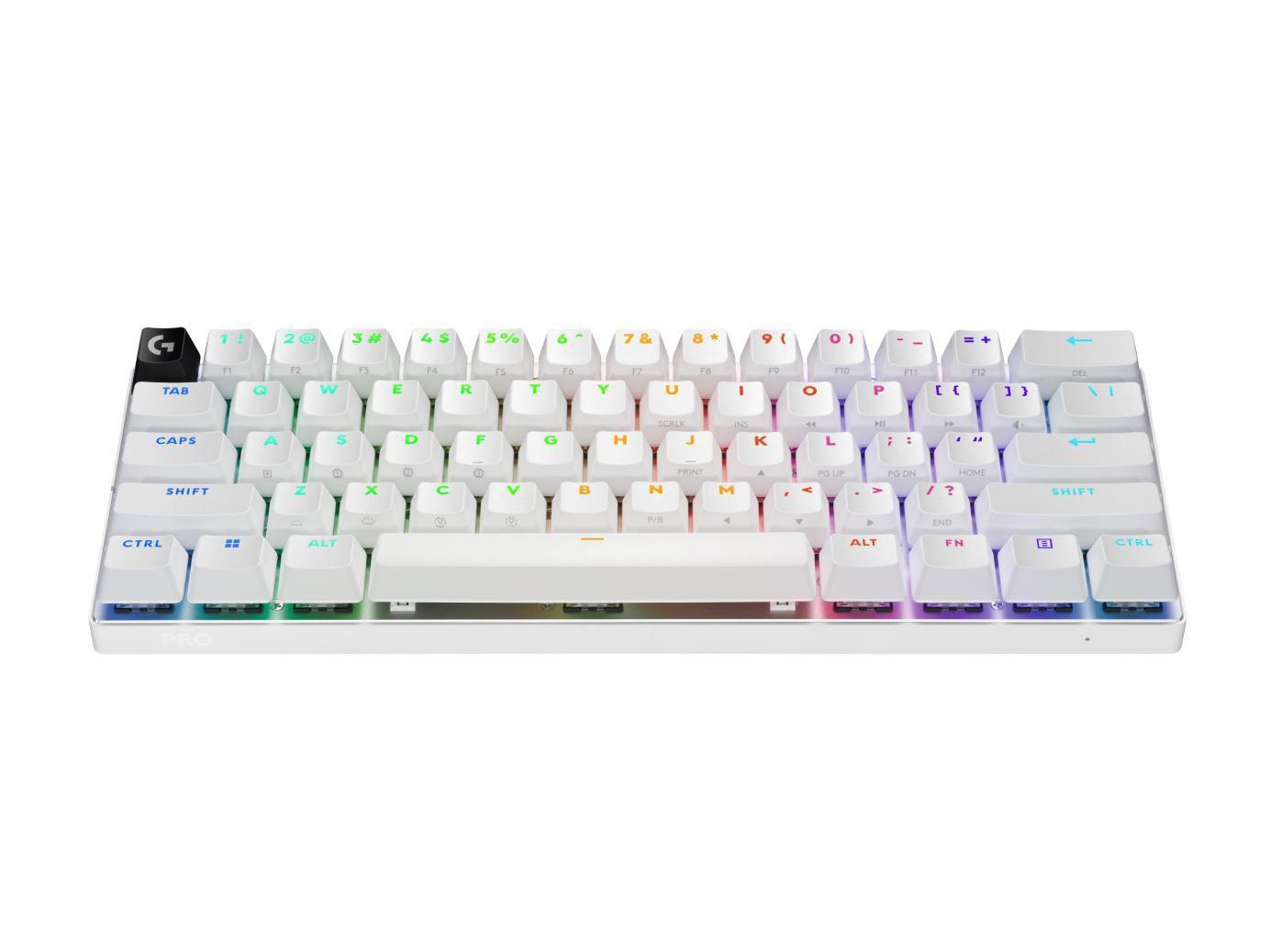 Teclado LOGITECH G PRO X 60 (AZERTY francês - LIGHTSPEED - Branco) — miniatura 2