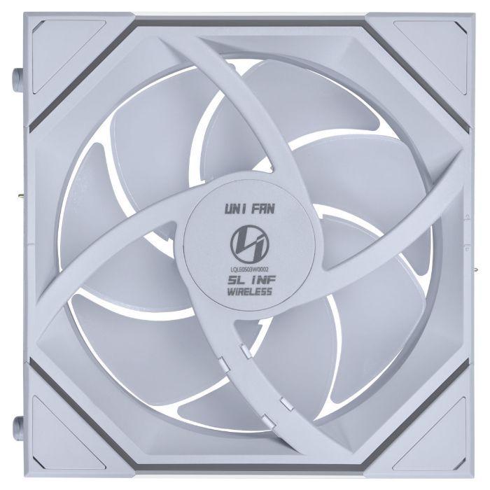 Conjunto de 3 Ventoinhas para Caixa de PC LIAN LI UNI FAN SL120 Infinity Wireless (Branco), miniatura 5