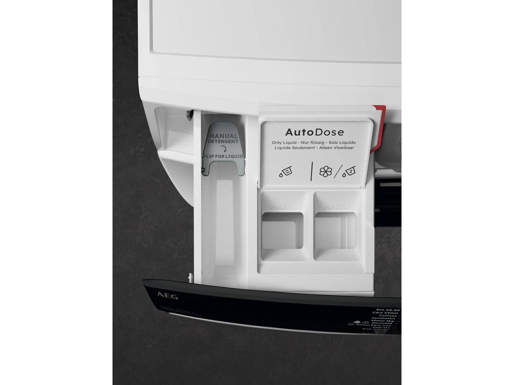 Máquina de Lavar Roupa Independente AEG LFE6G540O2M (1400 rpm - B - 52 l - Branco e Preto), miniatura 5