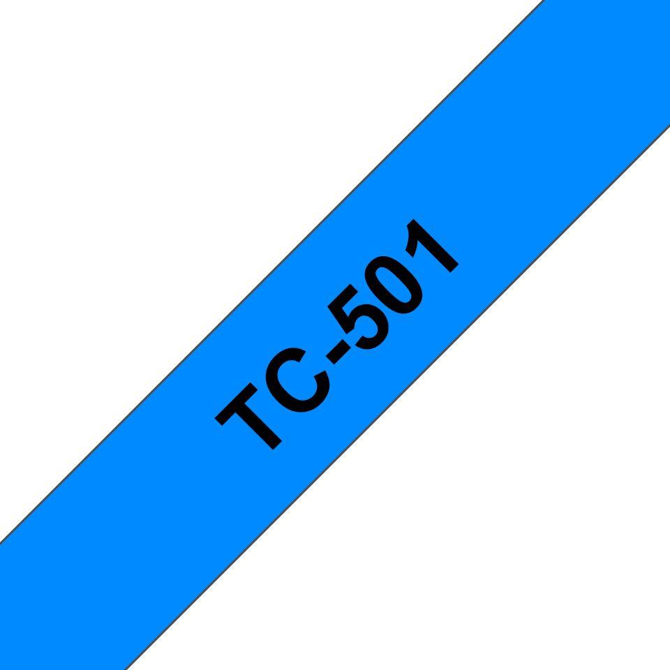 Fita de Impressão BROTHER TC-501 (Preto sobre Azul)
