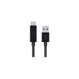 Cabo USB-A para USB-C BELKIN F2CU029BT1M-BLK (0,9 m - USB-C macho - USB-A macho - Preto), imagem 1