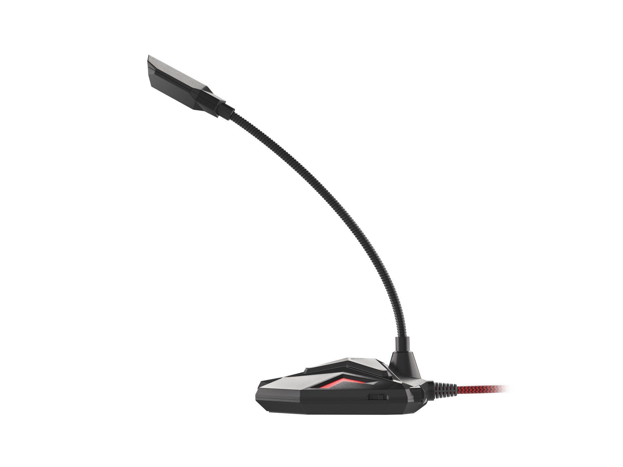 Microfone para PC GENESIS Radium 100 (Microfone para PC - Com fios - USB - Preto e Vermelho) — miniatura 2