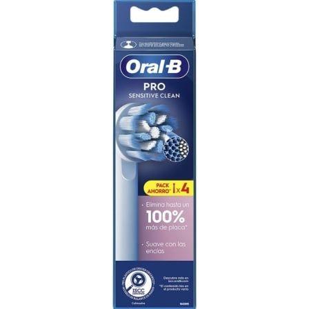 Cabeças de Escova de Dentes Elétrica ORAL-B Sensitive Clean (4 Unidades)
