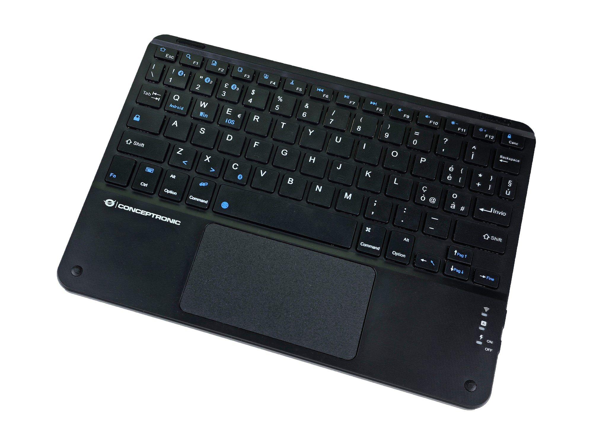 Teclado CONCEPTRONIC TOBIN01BIT (Italiano - Bluetooth - Sem fios - Azul/Preto), miniatura 4