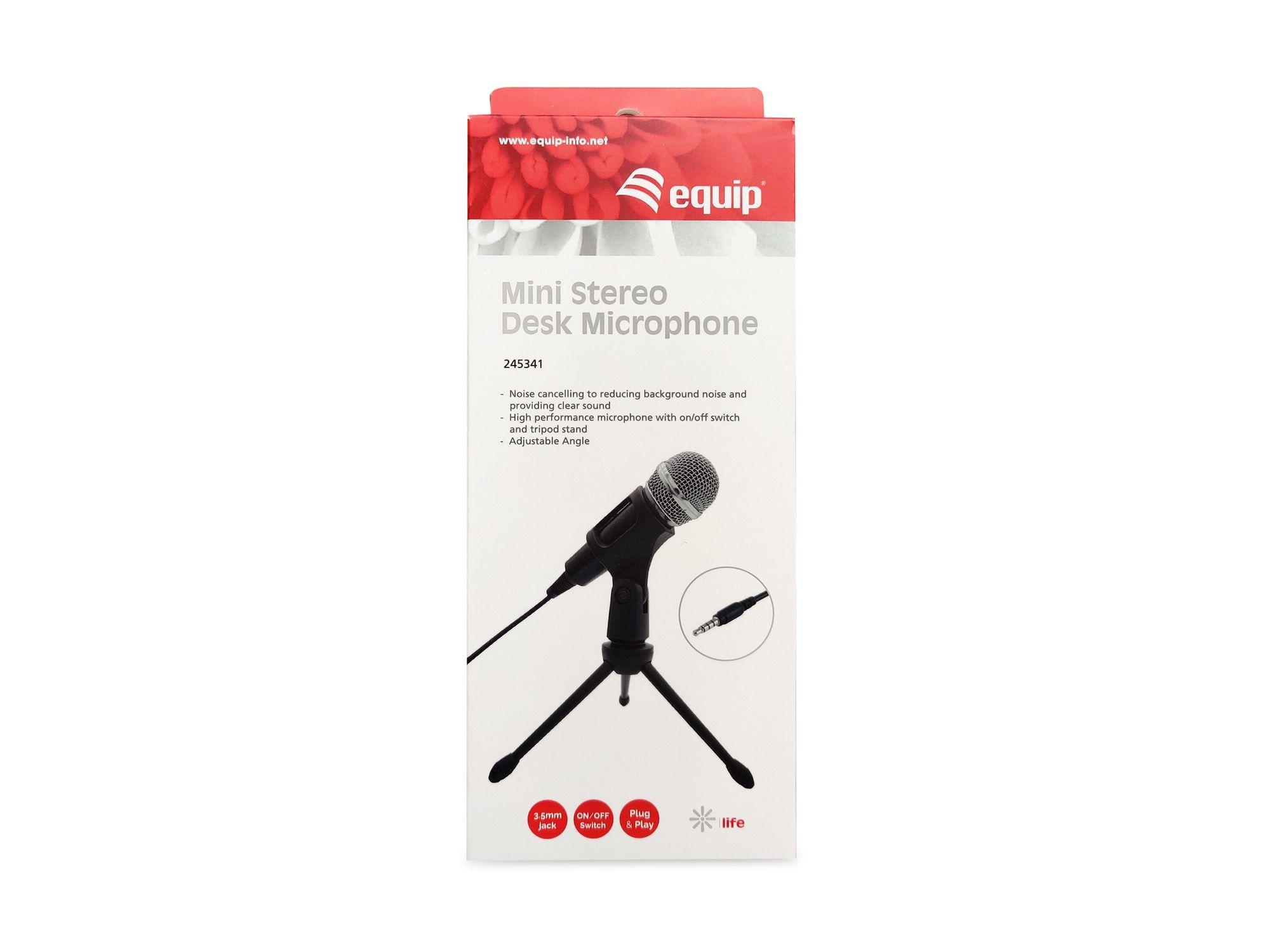 Microfone de Mesa EQUIP 245341 (Microfone de mesa - Com fios - 3.5 mm - Preto), miniatura 5