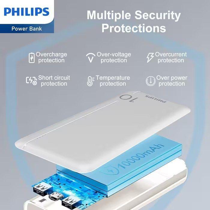 Powerbank PHILIPS DLP1810NW/62 (10000mAh - Branco), miniatura 4