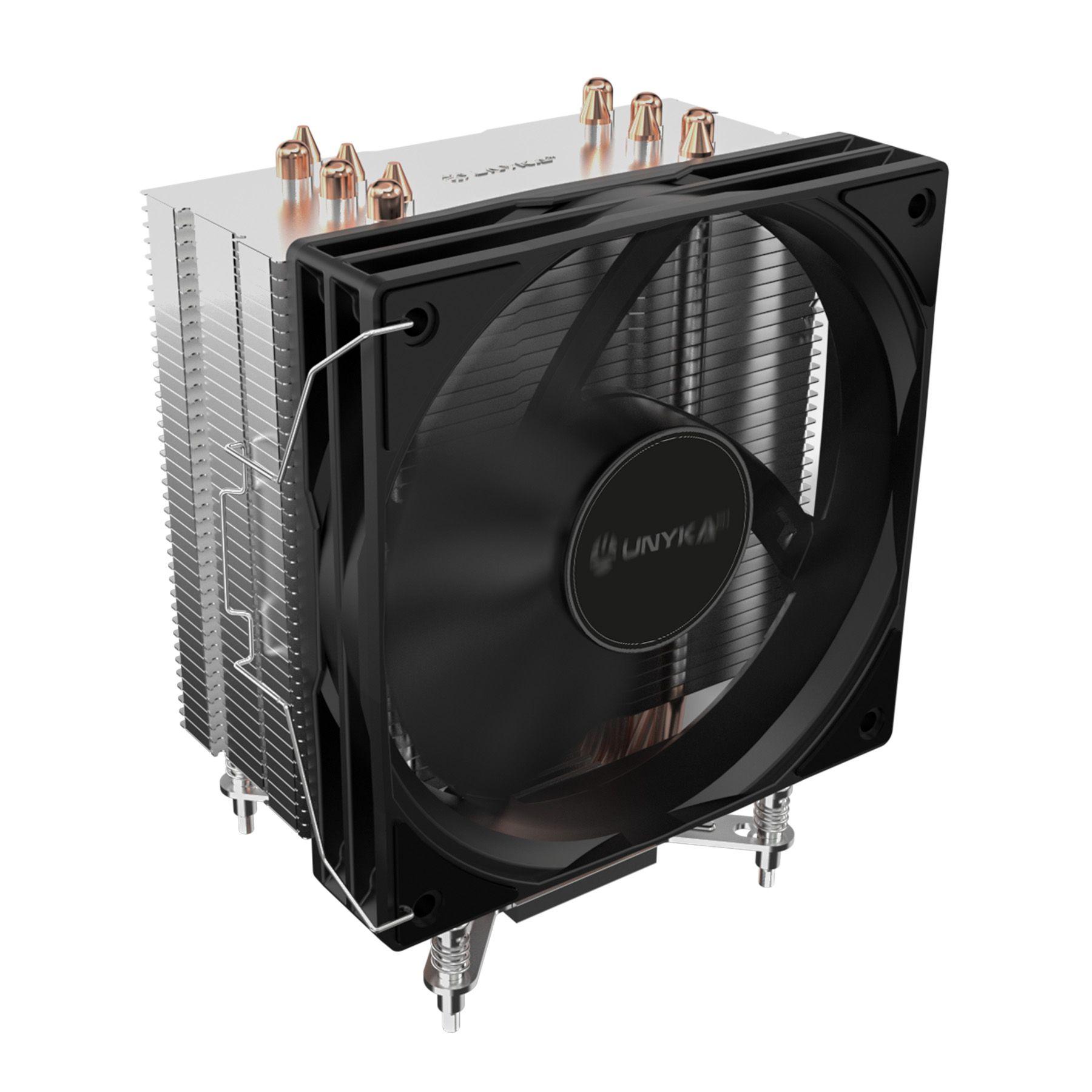 Dissipador para CPU UNYKACH Unycool H61 (120 mm - 1600 RPM - 4 pinos - Preto), miniatura 2