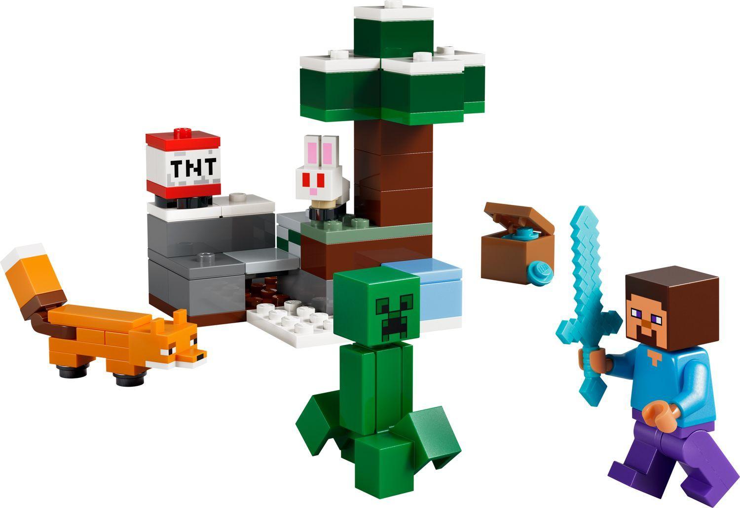 LEGO 21583 Minecraft Aventura em Taiga do Steve (6+ anos - 79 peças)
