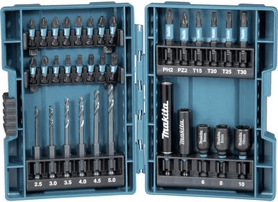 Conjunto de Pontas e Brocas MAKITA B-66896 (Preto)
