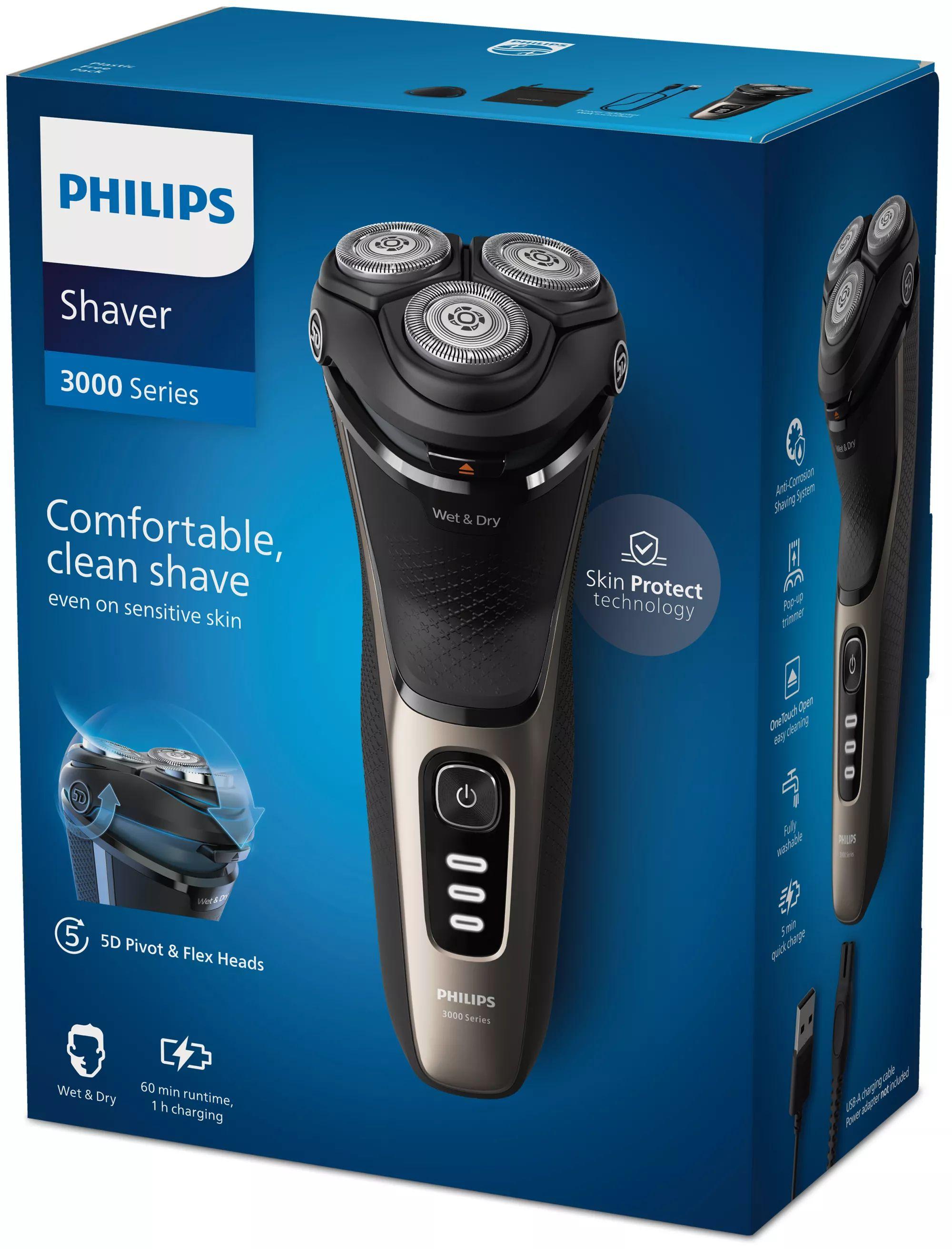 Máquina de Barbear PHILIPS S3242/12 (Preto e Dourado) — miniatura 3