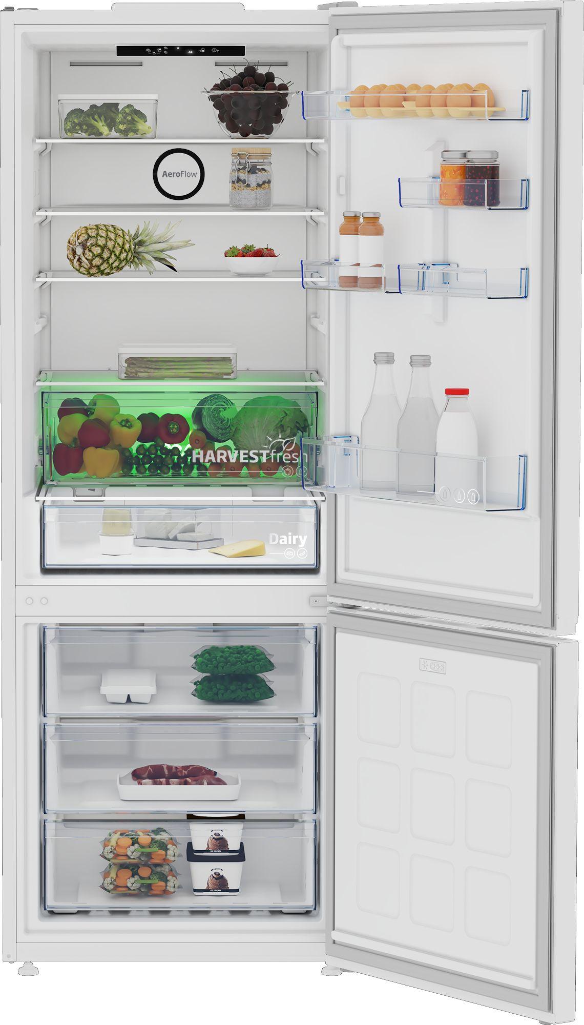 Frigorífico Combinado Independente BEKO B3RCNE564HW (490 L - 192x70x74,5 cm - 70 cm - Branco) — miniatura 3