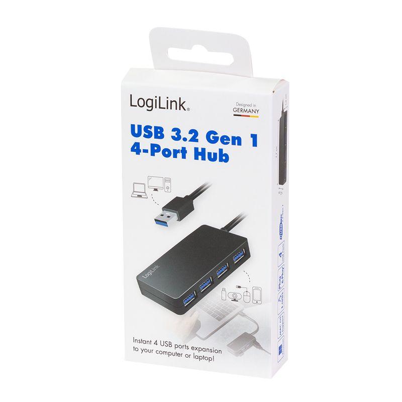 Hub USB LOGILINK UA0396 (0,15 m - Preto), miniatura 5
