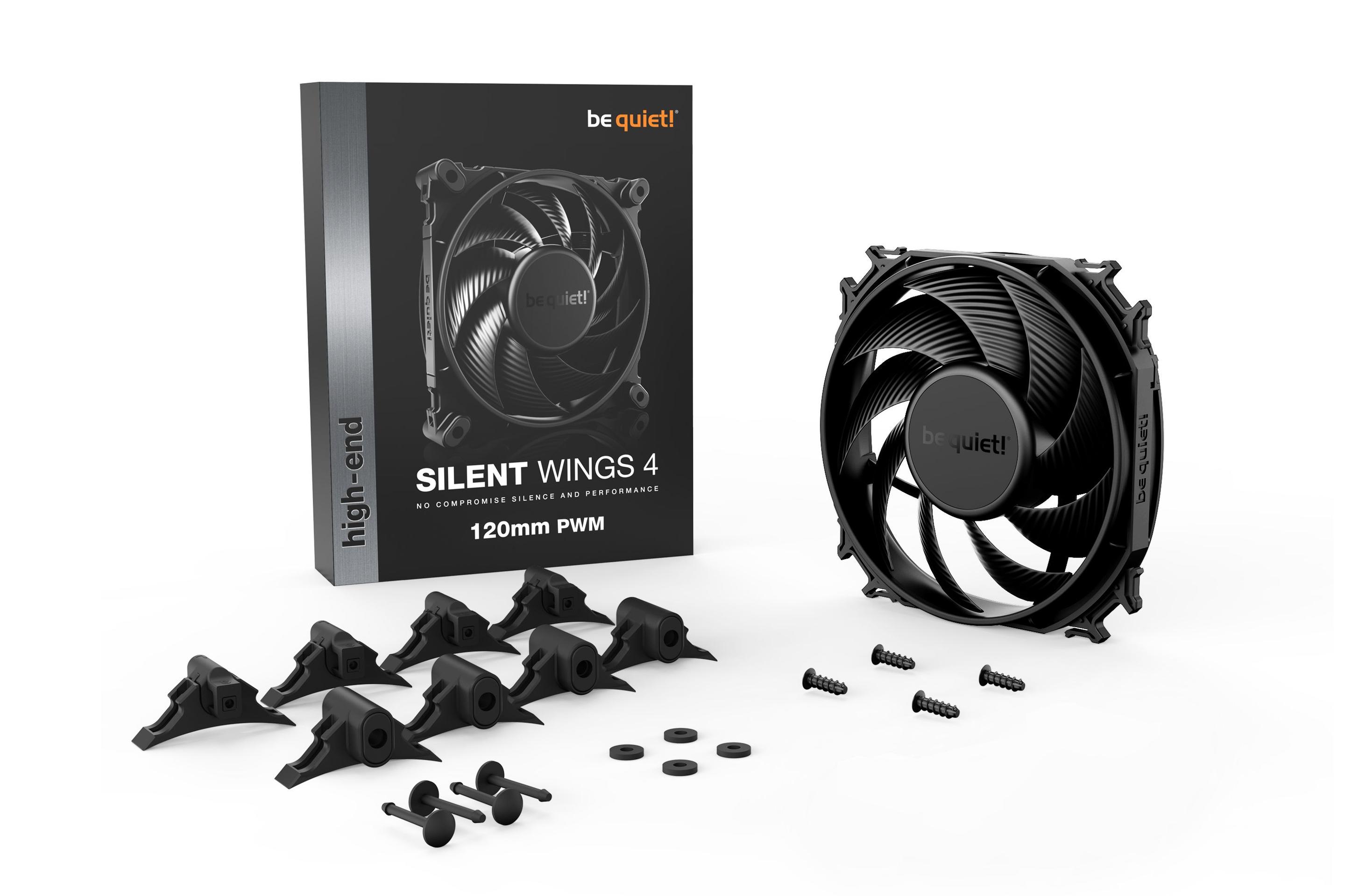 Ventoinha para Caixa de PC BE QUIET! SILENT WINGS 4 120mm PWM (12 cm - 1,44 W - Preto), miniatura 4