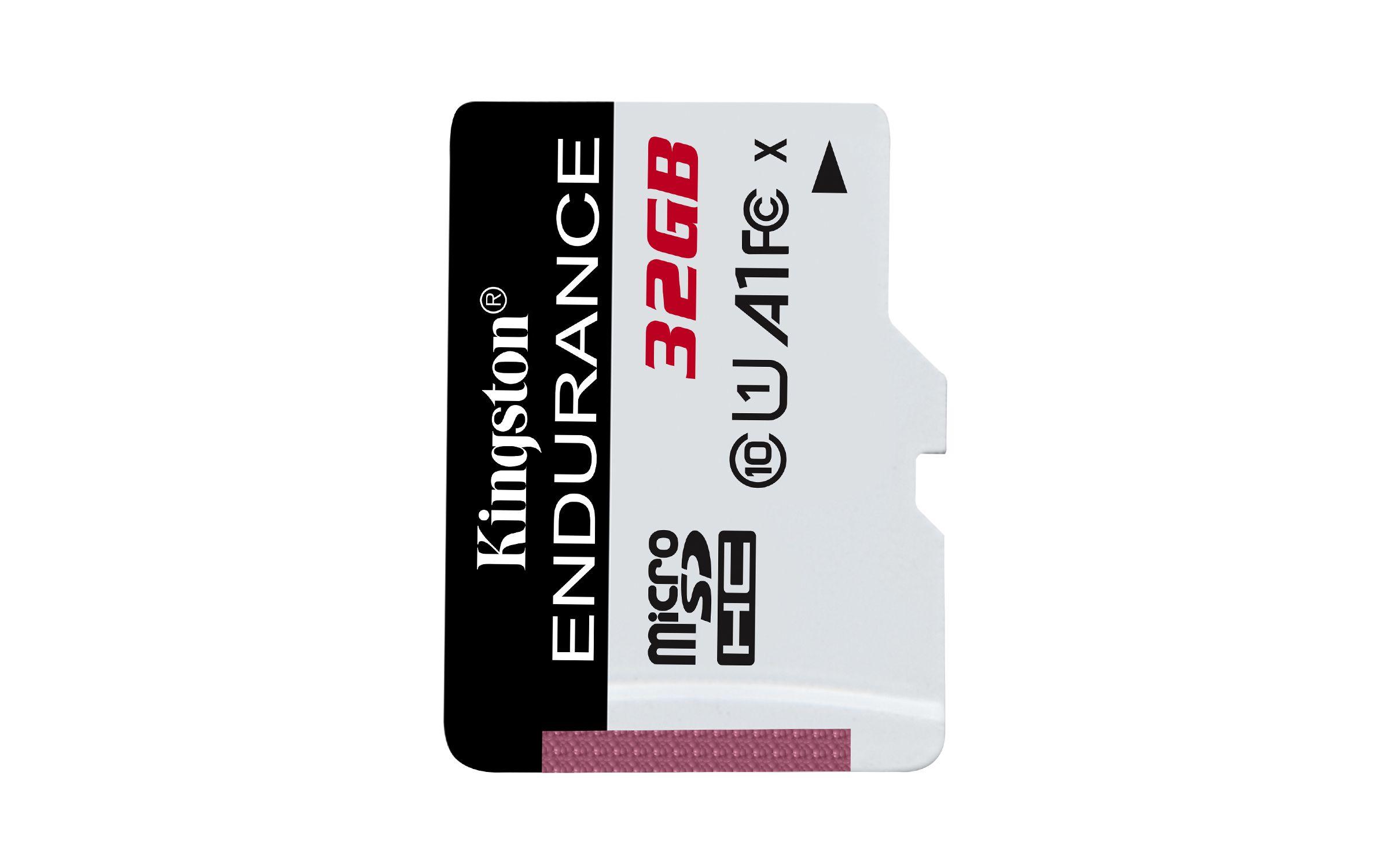 Cartão de Memória KINGSTON High Endurance SDCE/32GB (32GB - Classe 10 - Até 95 MB/s - Preto e Branco)