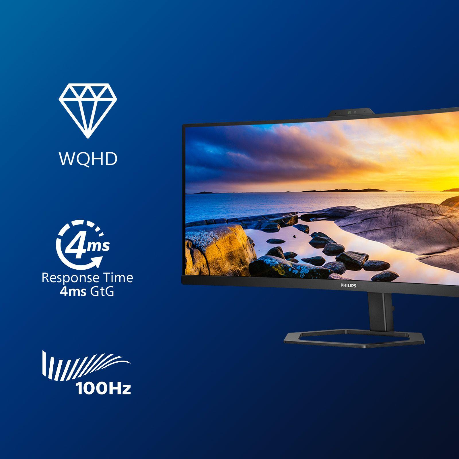 Monitor PHILIPS 34E1C5600HE/00 (34" - VA - 100 Hz - Preto) — miniatura 4
