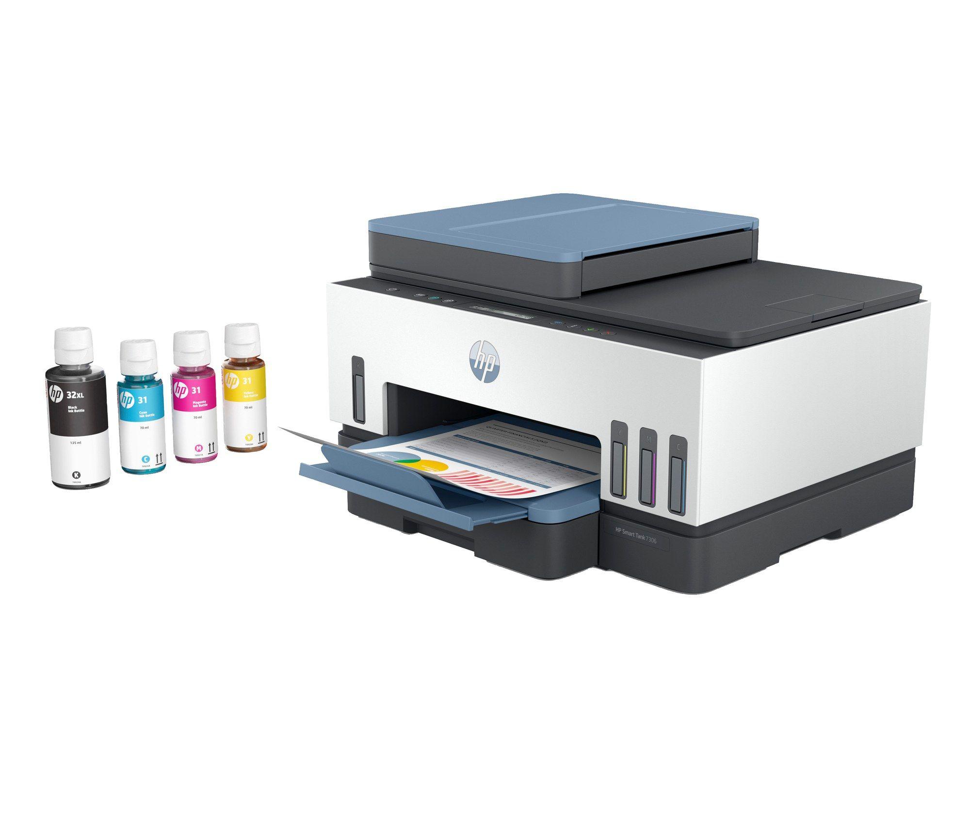 Impressora Multifunções HP Smart Tank 7306 (A4 - Impressão a cores - Azul e Branco) — miniatura 16