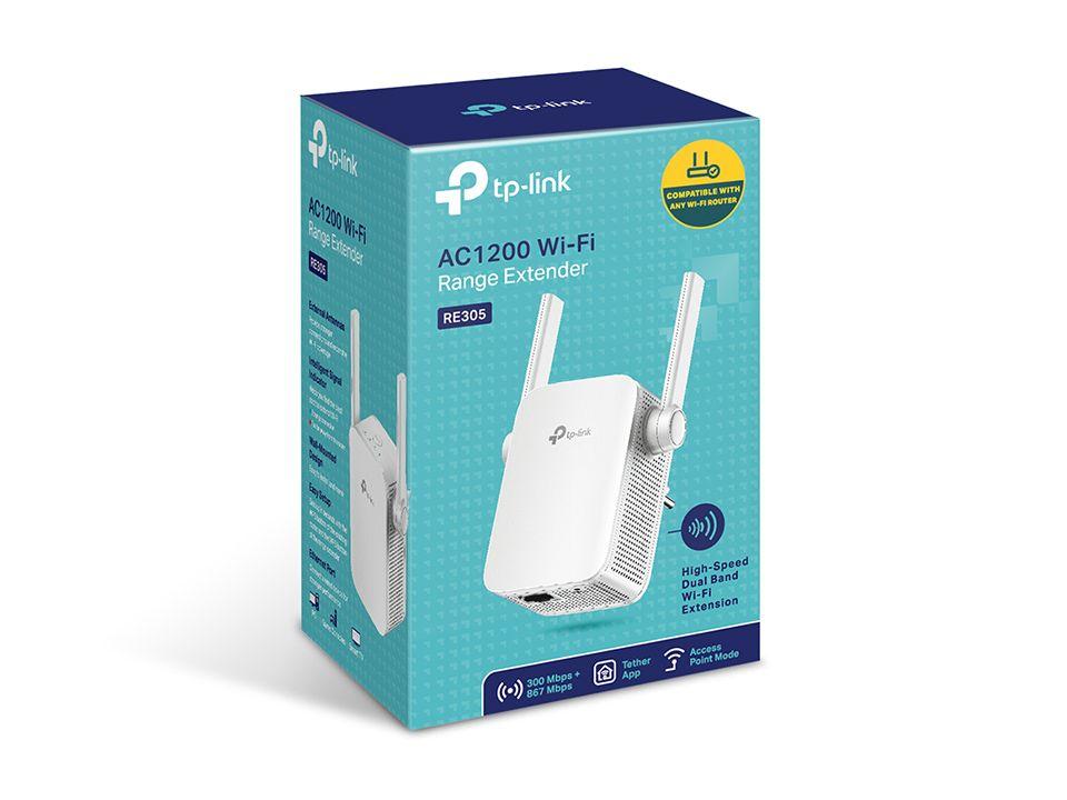 Repetidor Wi-Fi TP-LINK RE305 (867 Mbit/s - Banda dupla - 1x RJ-45 - Branco), miniatura 3