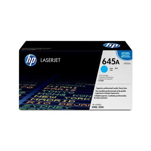 Toner HP 645A C9731AC (12000 páginas - HP LaserJet 5000, 5500 e 5550 - Ciano)