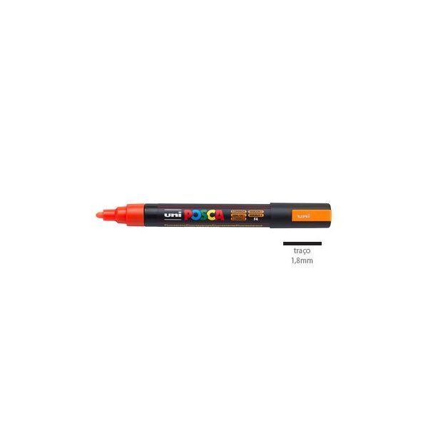 Marcador de Pintura POSCA PC-5M (Plástico - Laranja fluorescente) — miniatura 2