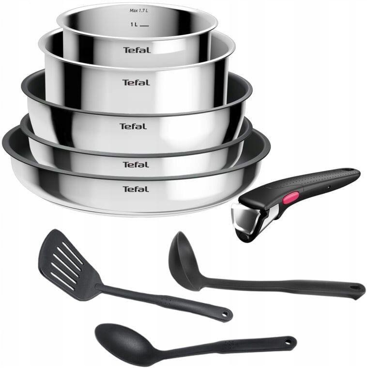 Conjunto de Panelas e Frigideiras TEFAL L881S904 Ingenio Cook Eat (Altura 33,1 cm)