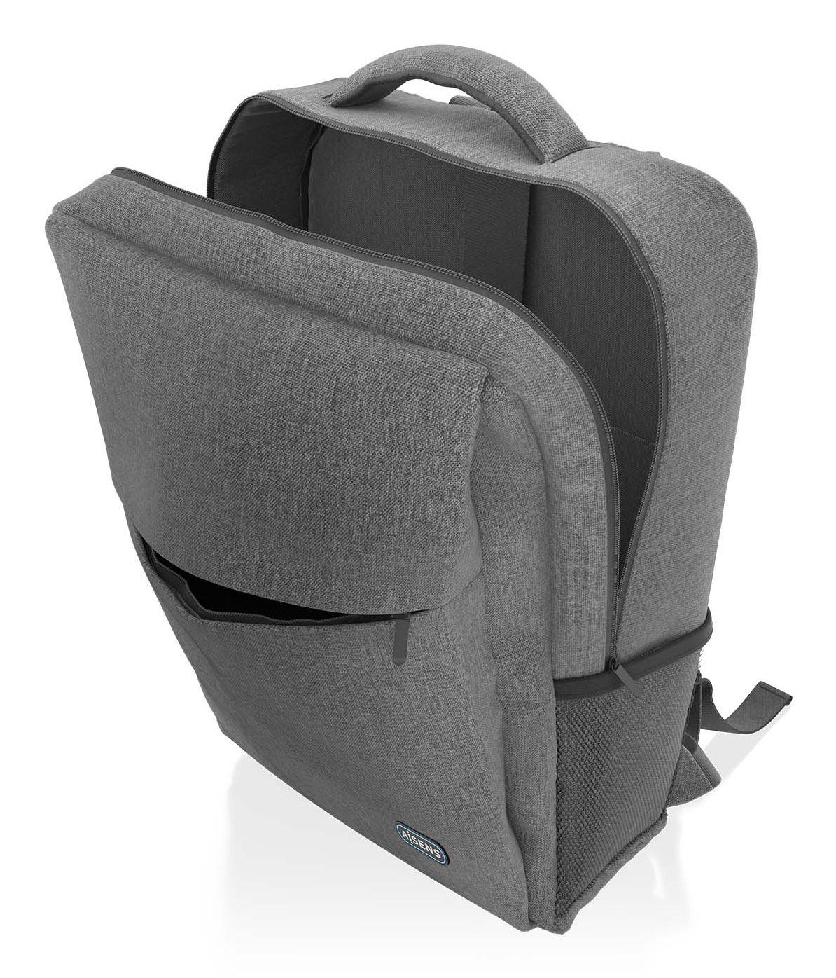 Mochila para Portátil AISENS ASBG-BP081-GR (Poliéster - 43,2 cm - Altura 44 cm - Cinzento), miniatura 4