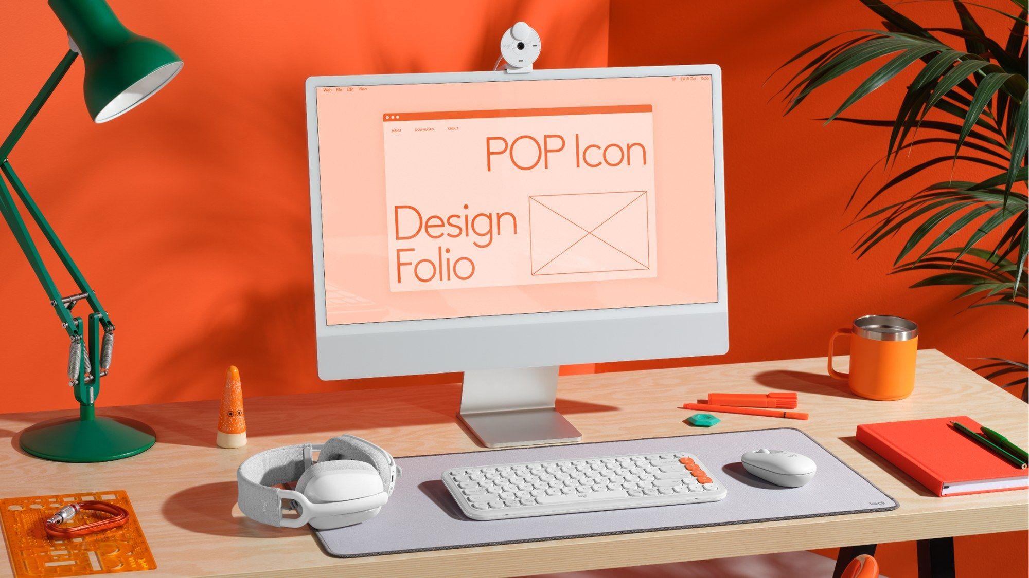 Teclado LOGITECH POP Icon Keys (Espanhol - Teclas tesoura - Mini - Branco) — miniatura 7