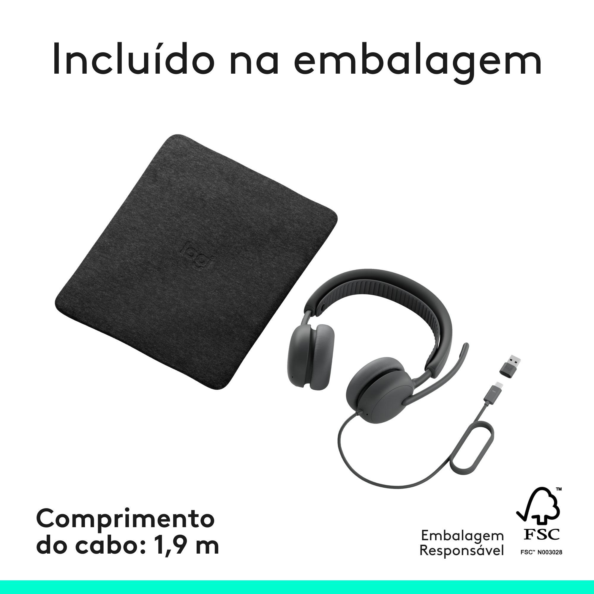 Headset com Fios LOGITECH Zone Wired 2 (Binaural - Com fios - Supra-aural - Grafite) — miniatura 15
