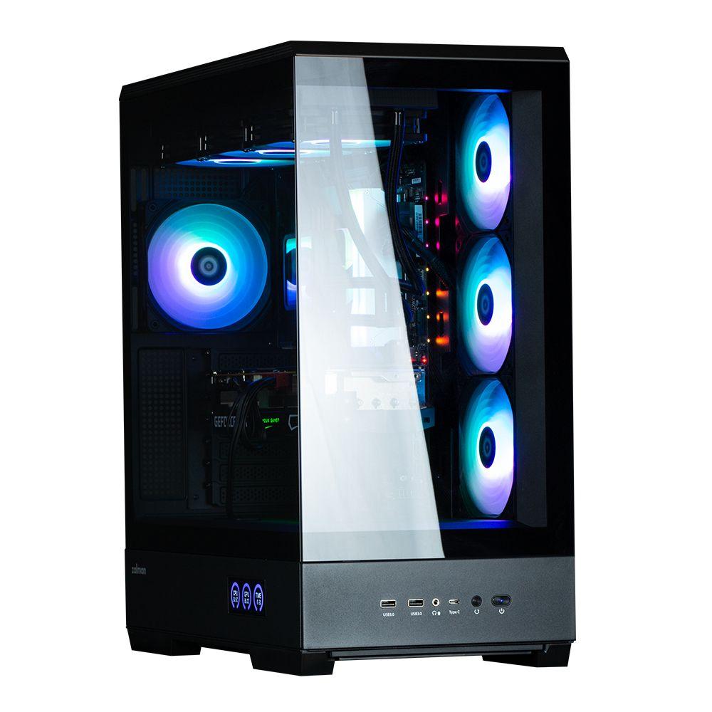 Caixa de Computador ZALMAN P50 DS (ATX, Micro ATX, Mini-ITX - Midi Tower - Plástico, aço, vidro temperado - Preto) — miniatura 13