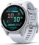 Smartwatch GARMIN fenix 8 43mm White S (Redondo - Android, iOS - AMOLED - Prateado/Branco)