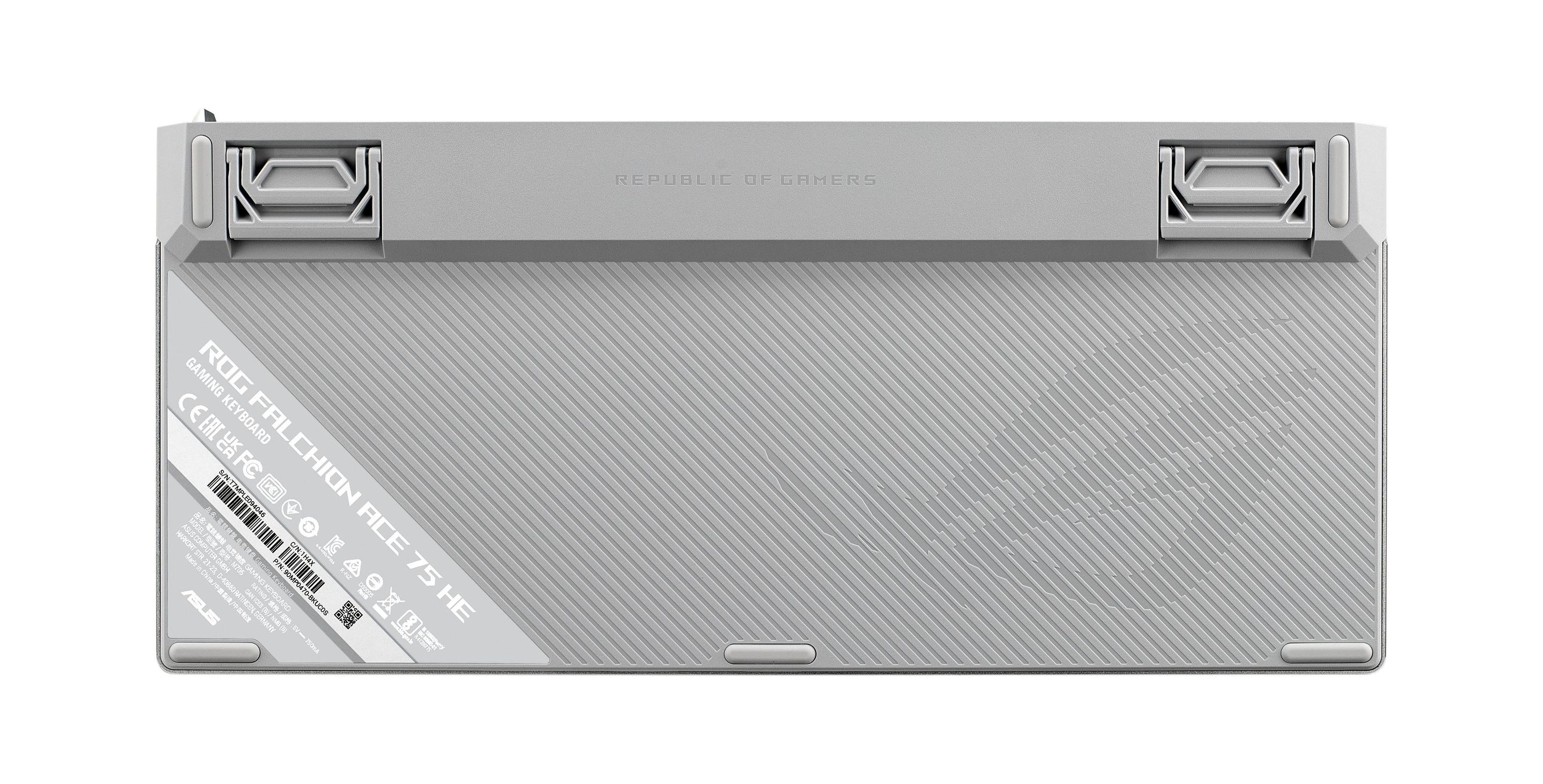 Teclado ASUS ROG Falchion Ace 75 HE (Alemão - ROG HFX Magnetic - 75% - Branco) — miniatura 4