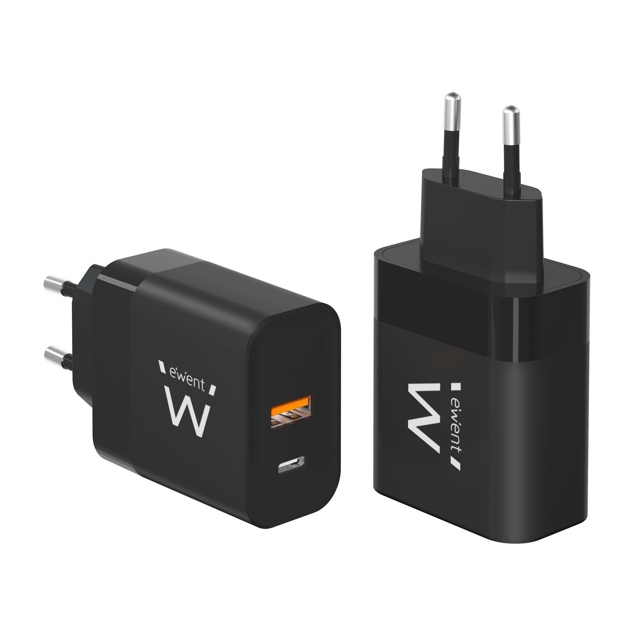 Carregador EWENT EW1327 (45 W - Preto), miniatura 2