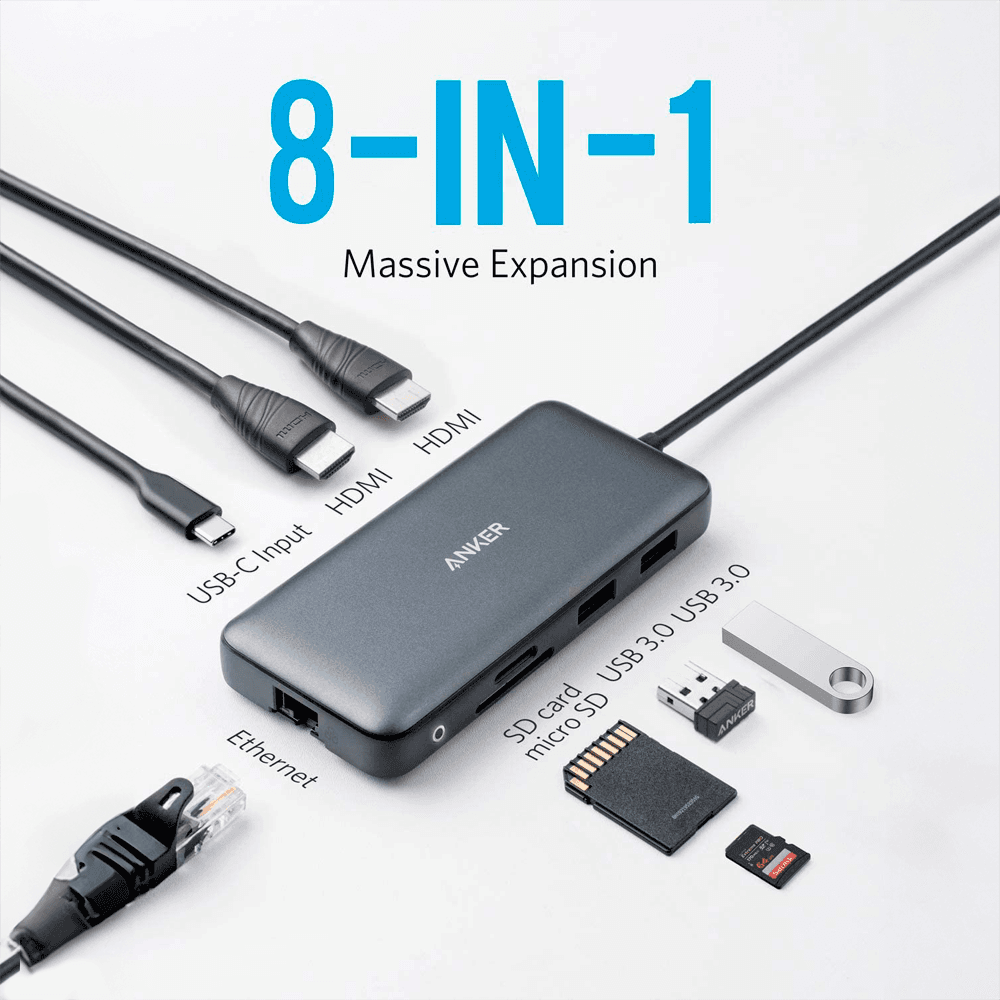 Hub USB-C ANKER PowerExpand A8380B (Prateado), miniatura 2