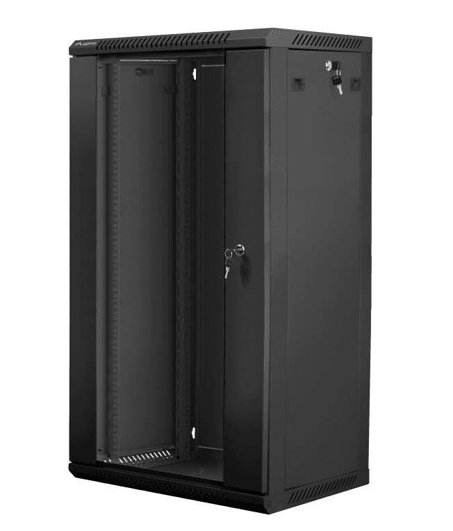 Bastidor Rack de Parede LANBERG WF01-6422-10B (22U - 19" - 60 kg - Preto)
