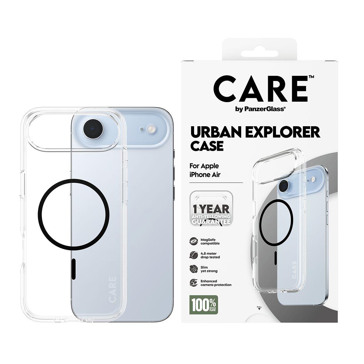 Capa PANZERGLASS CARE by Urban Explorer para iPhone Air (Apple - Preto) — miniatura 2