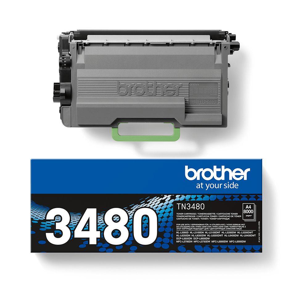 Toner BROTHER TN-3480 (8000 páginas - Preto) — miniatura 4