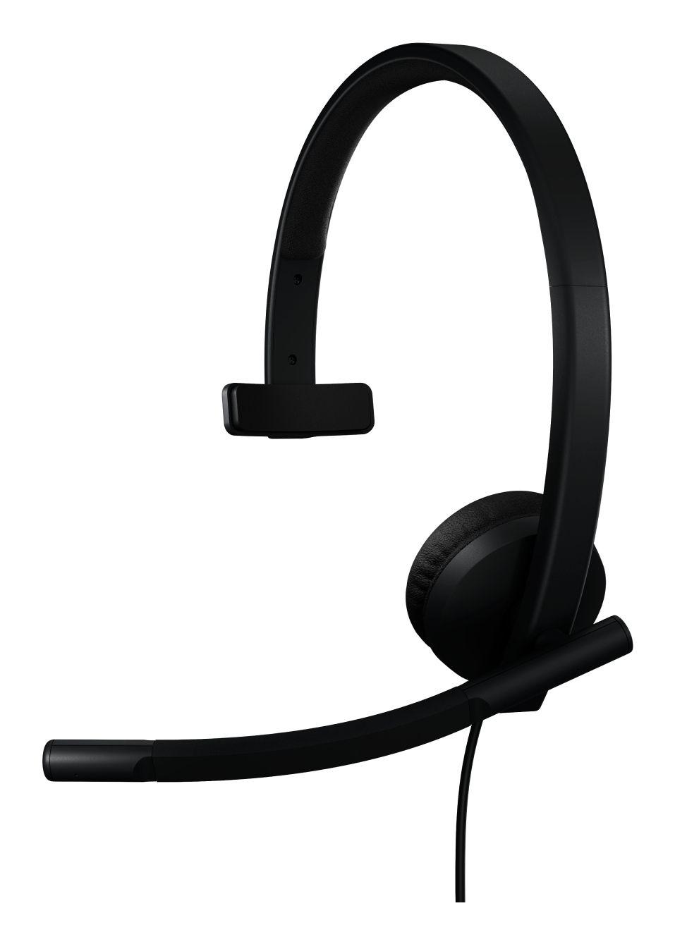 Headset LOGITECH H570e Mono MS (Monofónico - Com fios - Supra-aural - Preto)