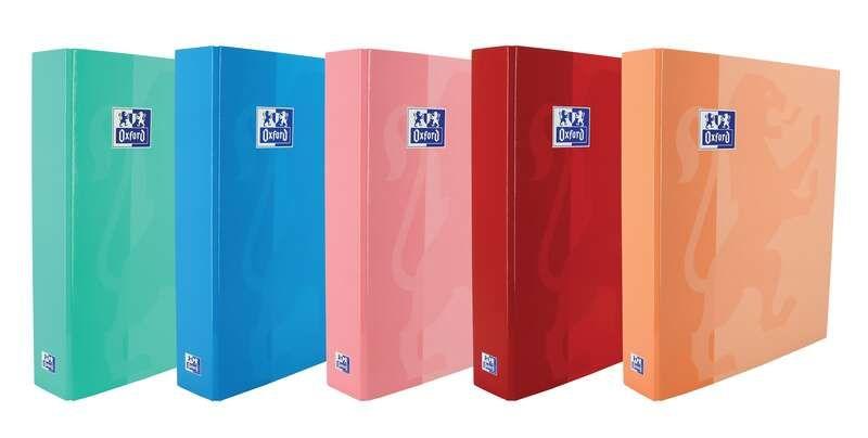 Pasta de Argolas OXFORD Classic A4+ (Cartão forrado - Cores Sortidas)
