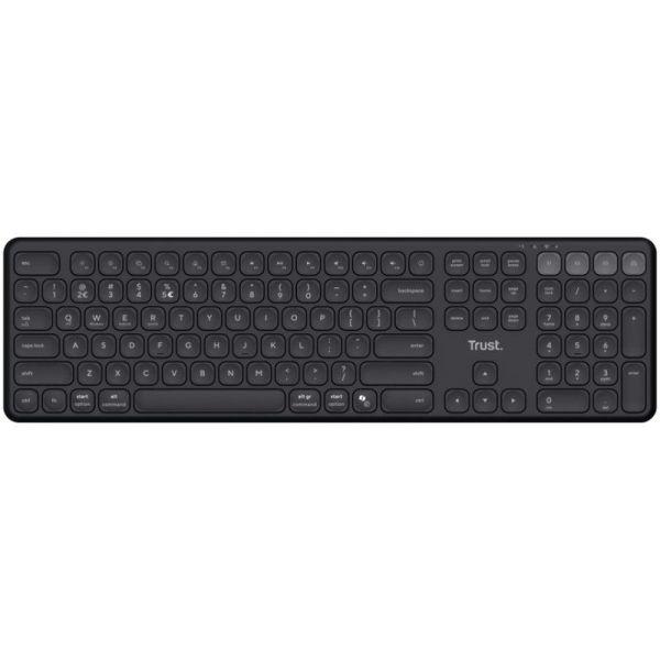 Teclado TRUST Vaiya Compact (Espanhol - Teclas tesoura - Tamanho completo - Preto) — miniatura 2