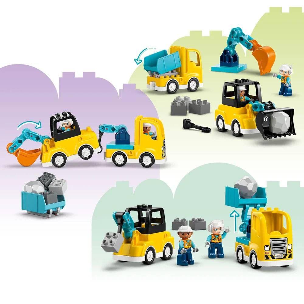 LEGO 10475 Duplo Veículos de Construção 3 em 1 (2+ anos - 22 peças) — miniatura 5