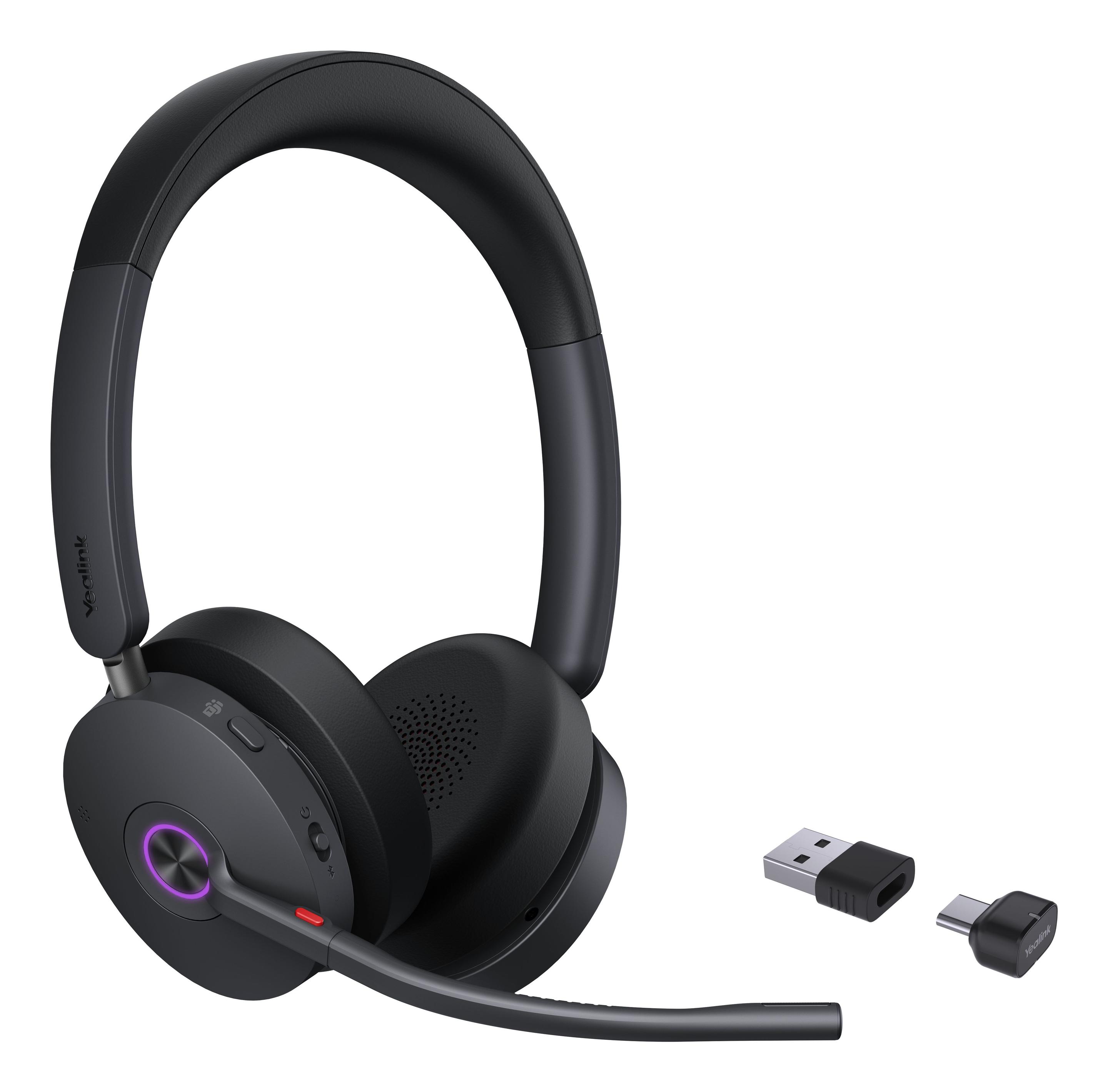 Headset YEALINK BH74 Teams (Binaural - Sem fios - Supra-aural - Preto)
