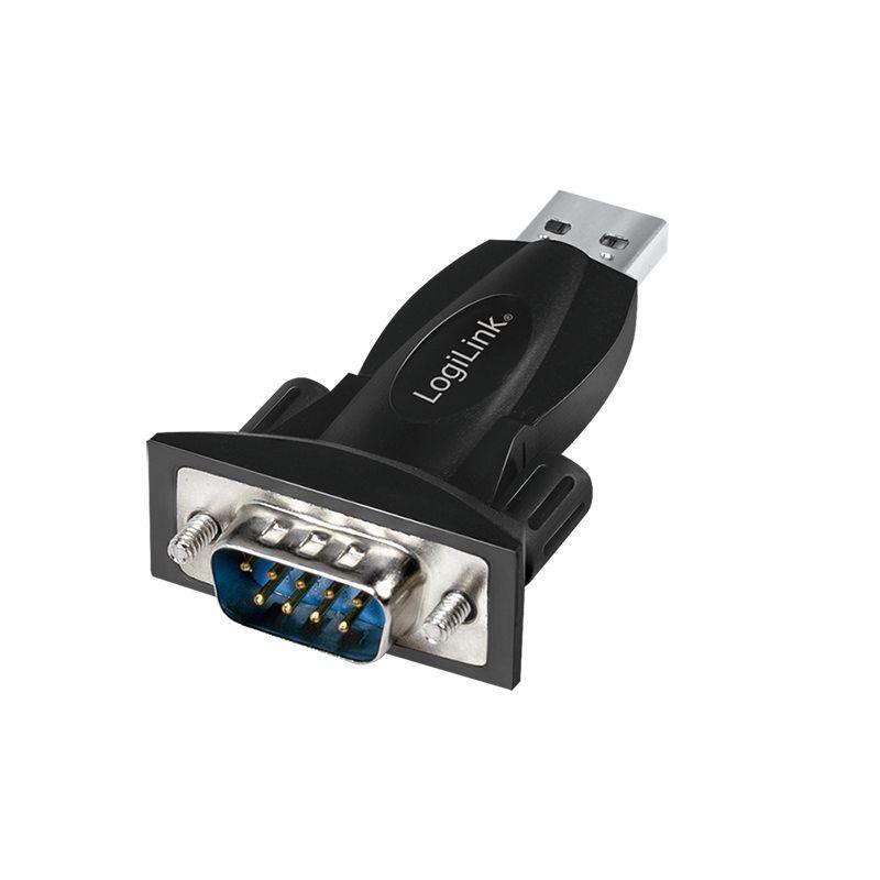 Adaptador USB para RS232 LOGILINK AU0034 (USB Type-A - Preto) — miniatura 2